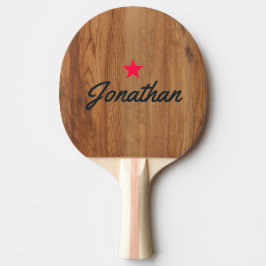 Raquete De Ping Pong Maple Wood Vintage Star Assinatura BK