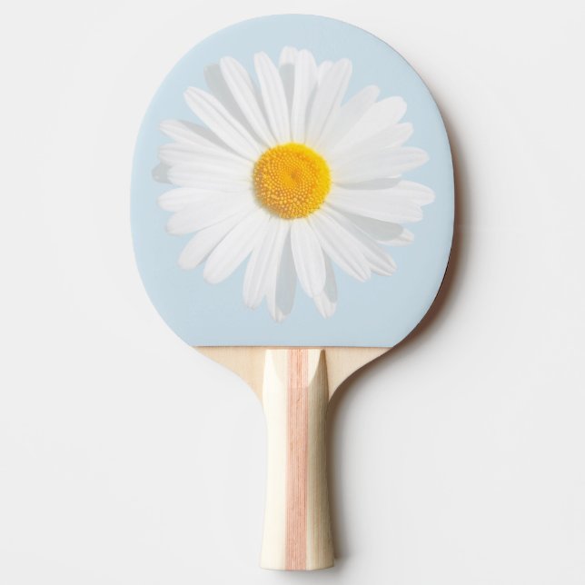 Raquete De Ping Pong margarida branca (Frente)