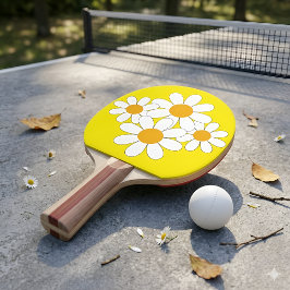 Raquete De Ping Pong Margarida Brilhante e Ousada