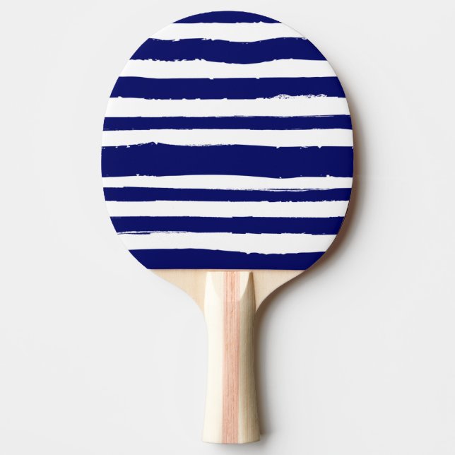 Raquete De Ping Pong Marinho Azul Striped (Frente)