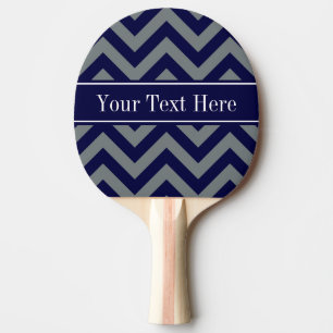 Raquete De Ping Pong Marinho, Carvões LG Chevron Marinho Blue Name Mono