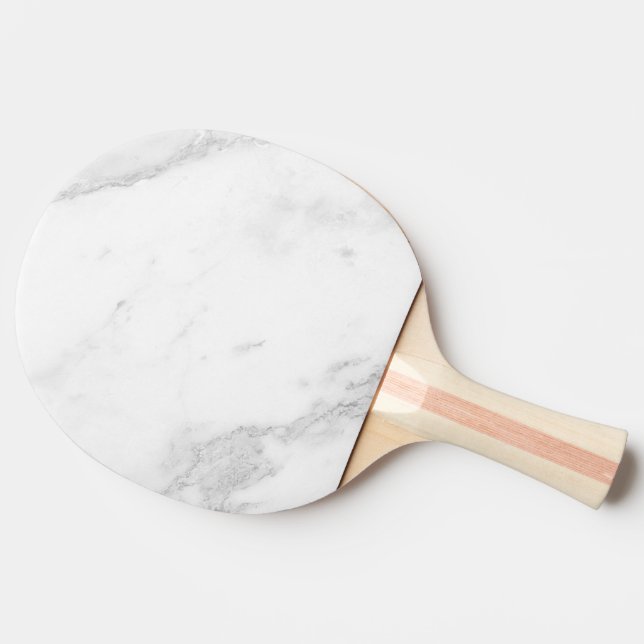 Raquete De Ping Pong Mármore Branco (Lateral)