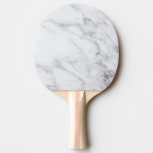 Raquete De Ping Pong Mármore Branco Limpo Moderno Simples