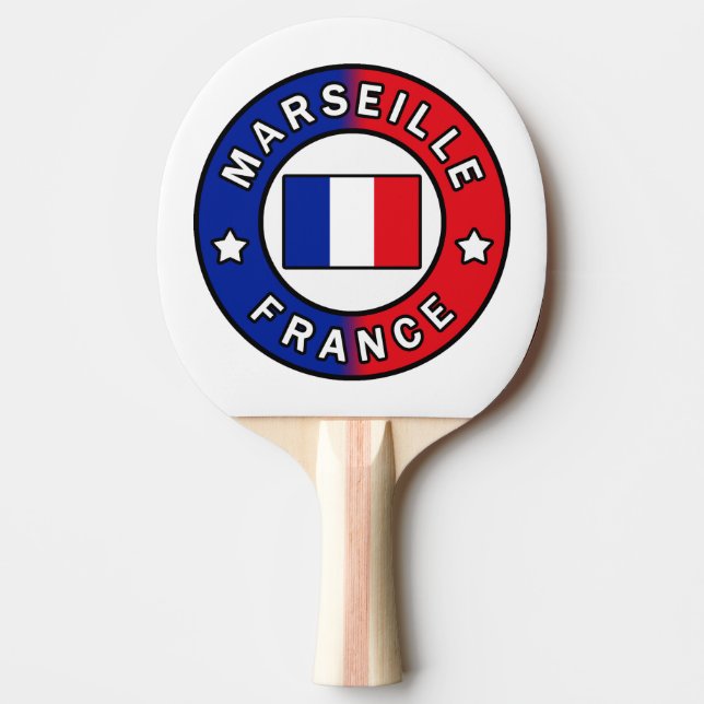 Raquete De Ping Pong Marselha França (Frente)