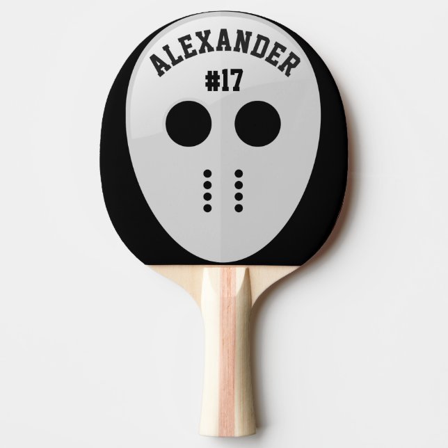 Raquete De Ping Pong Máscara de Hóquei Personalizada (Frente)