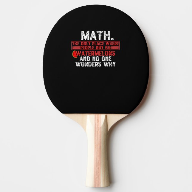 Raquete De Ping Pong Matemática. O Único Local Onde A Pessoas Comprar 6 (Frente)