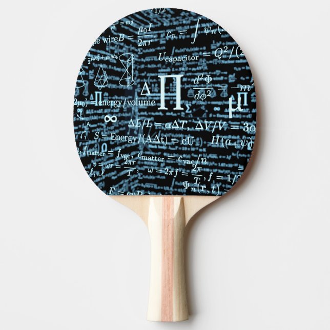 Raquete De Ping Pong Mathematik Algebra Design (Frente)