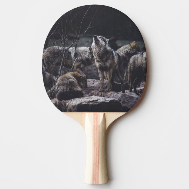 Raquete De Ping Pong Matilha de Lobos (Frente)