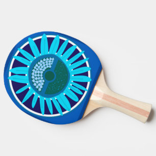 Raquete De Ping Pong Mazipoodles Sunflower Sunshine: Blue 1