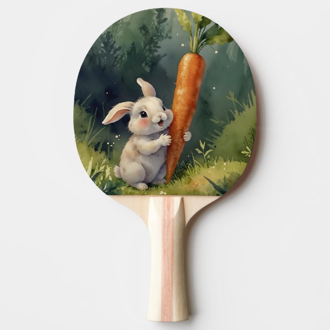 Raquete De Ping Pong Meadow Bunny Sonha: Ping Pong Pong Paddle Whimsica (Frente)