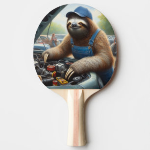 Raquete De Ping Pong Mecânica da prega