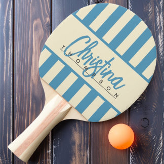 Raquete De Ping Pong Médio Century Polo Candy Striping Aqua Splash Name