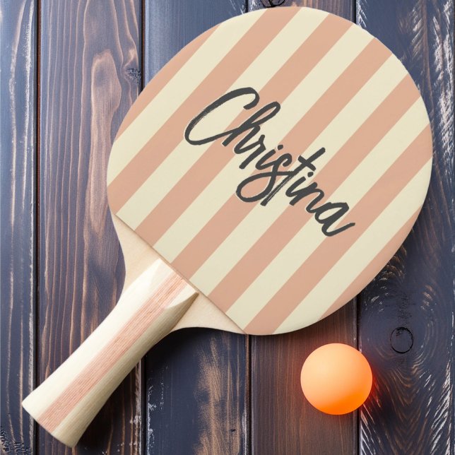 Raquete De Ping Pong Médio Century Polo Striping Peach Sweet Nome Pinta (Criador carregado)