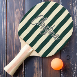 Raquete De Ping Pong Médio Century Polo Striping Sage Nome Verde Pintad