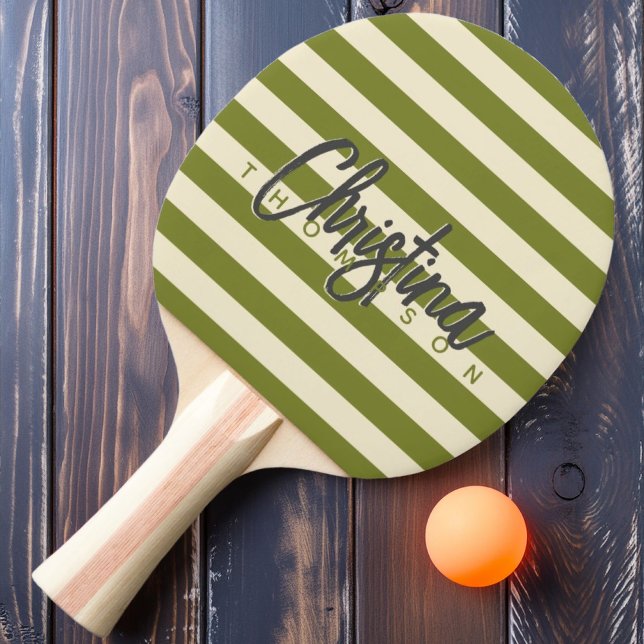 Raquete De Ping Pong Médio Century Polo Willow Green - Nome Pintado (Criador carregado)