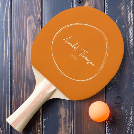 Raquete De Ping Pong Médio-século Moderno Citrus Quente com Nome