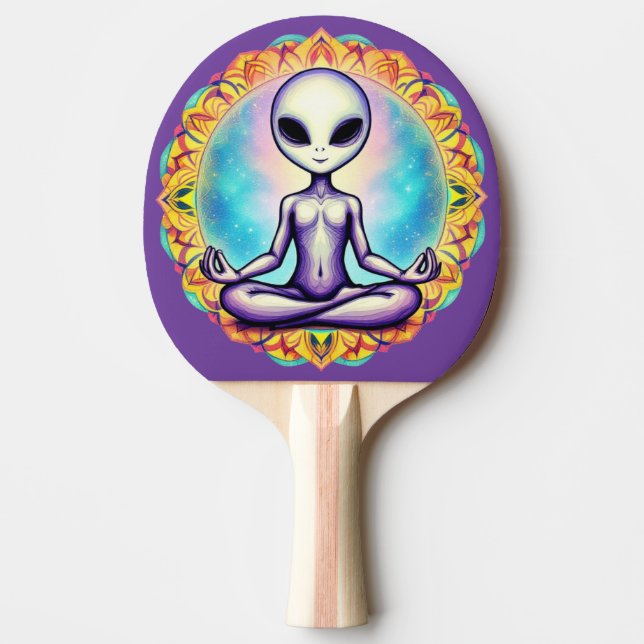 Raquete De Ping Pong Meditação Galáctica (Frente)