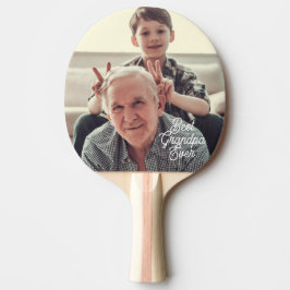 Raquete De Ping Pong Melhor Avô do Mundo Foto Script Personalizado