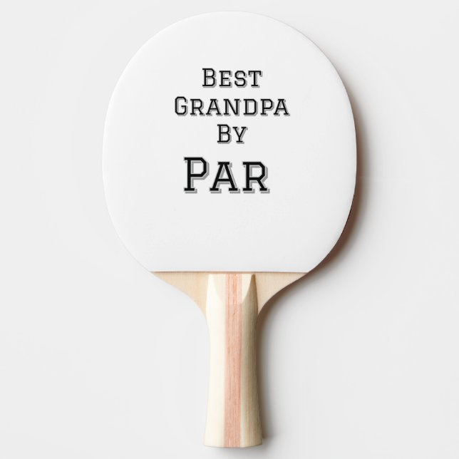 Raquete De Ping Pong Melhor Avô por par do avô do pai simples gi (Frente)