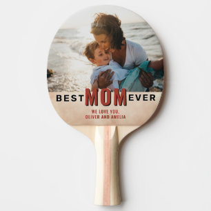 Raquete De Ping Pong Melhor Mãe Alguma Vez Foto do Dia da Mãe por Aquar