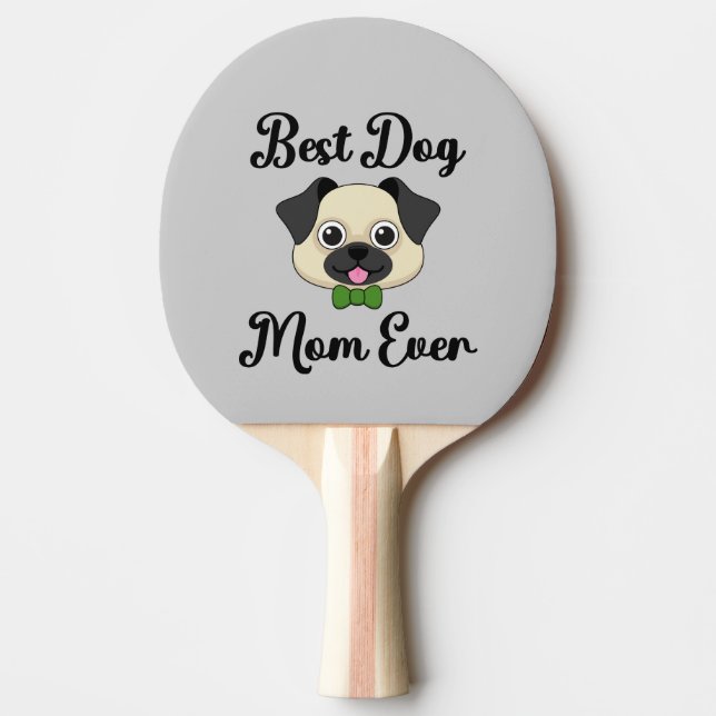 Raquete De Ping Pong Melhor Mãe De Cachorro (Frente)