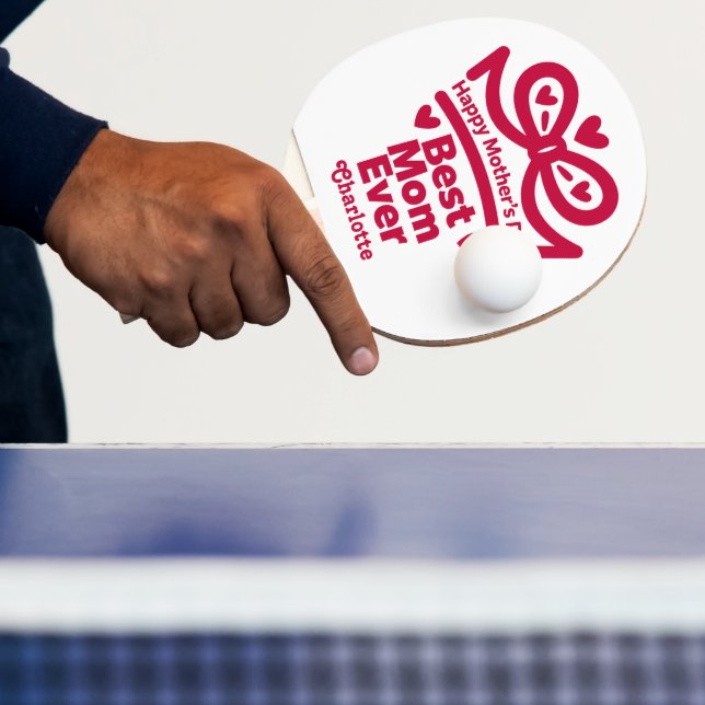 Raquete De Ping Pong Melhor Mãe de Todos os Tempos – Design de Presente (Insitu)