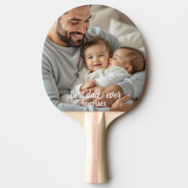 Raquete De Ping Pong Melhor pai de todos personalizado nome e foto
