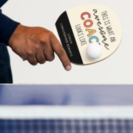 Raquete De Ping Pong Melhor treinador personalizado de sempre | Present