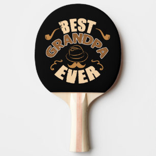 Raquete De Ping Pong Melhor vovô de sempre - Ilustração de Chapéu e