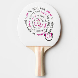 Raquete De Ping Pong Menina cita Bom gosto na música, mau gosto nos hom