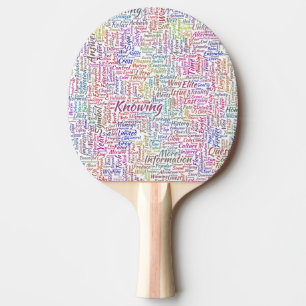 Raquete De Ping Pong Mensagem de MothssTexte Motif do Apêndice de Pergu