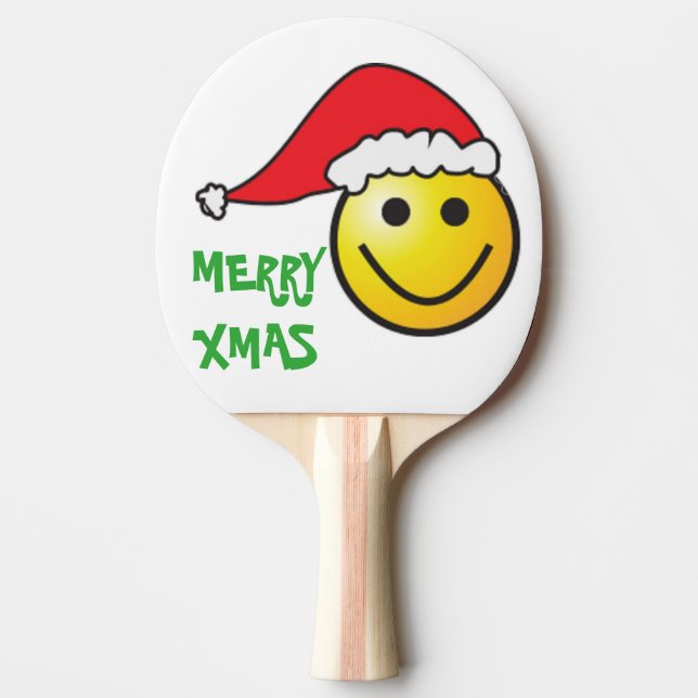 RAQUETE DE PING PONG MERRY CHRISTMAS FACE SANTA CLAUS (Frente)