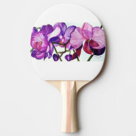 Raquete De Ping Pong Mesa de Ping Pong Flor de Orquídea Roxa Elegante