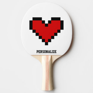 Raquete De Ping Pong Mesa de píxeis vermelhos pântano tênis pingue-p