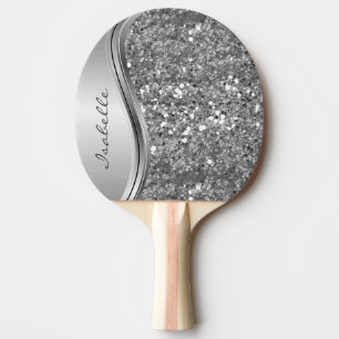 Raquete De Ping Pong Metal Personalizado para Bling do Grelha Sparkle D
