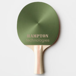 Raquete De Ping Pong Metálico Verde