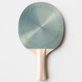 Raquete De Ping Pong Metálico Verde Personalizado
