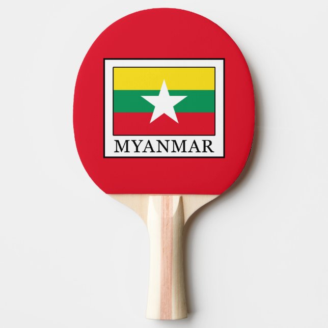 Raquete De Ping Pong Mianmar (Frente)