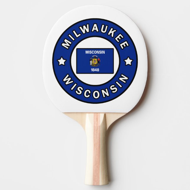 Raquete De Ping Pong Milwaukee Wisconsin (Frente)
