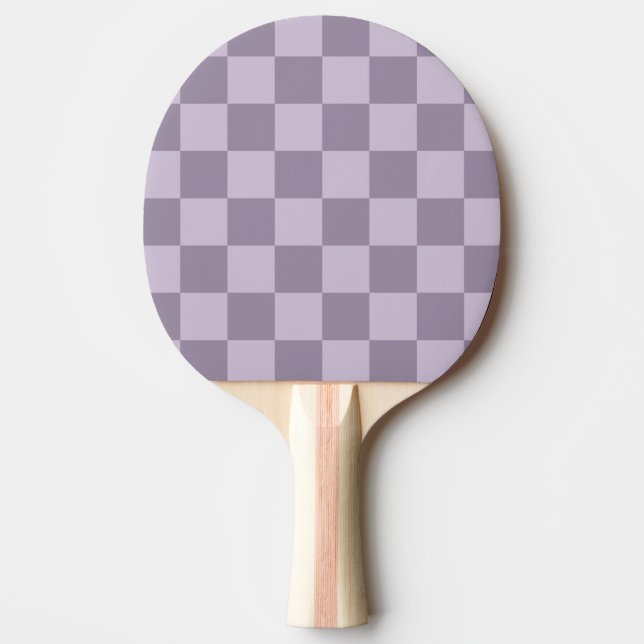 Raquete De Ping Pong Minimalist Soft Lavender Checkerboard Pattern  (Frente)