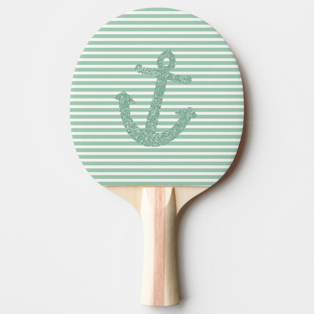 Raquete De Ping Pong Mint Glitter Anchor (Frente)