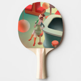 Raquete De Ping Pong Miss Meow - Bar Noturno