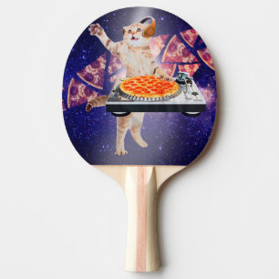 Raquete De Ping Pong Misturador de Gato de DJ