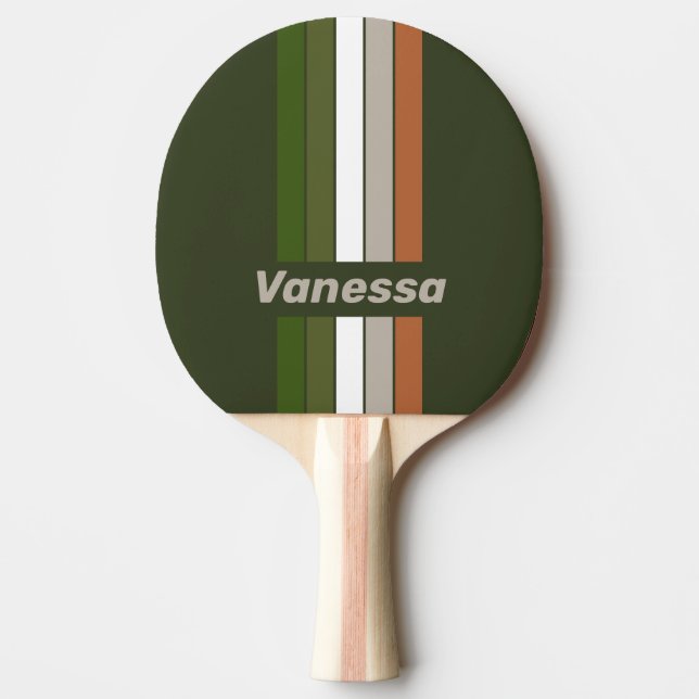 Raquete De Ping Pong Misty Grove Pin Striped with Name (Frente)