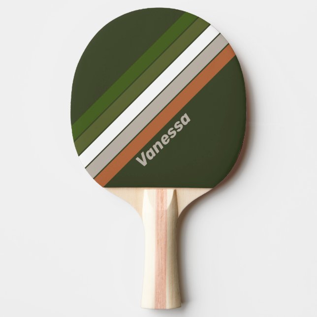 Raquete De Ping Pong Misty Grove Strike com Nome (Frente)