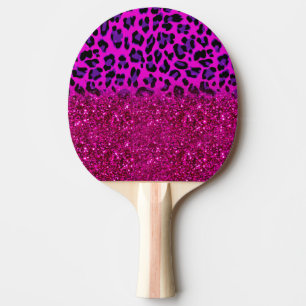 Raquete De Ping Pong Moda Moderna Rosa Púrpura Leopardo-da-Lama
