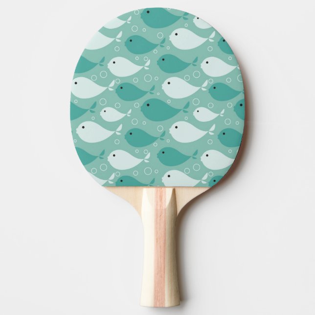 Raquete De Ping Pong modele com peixes 2 (Frente)
