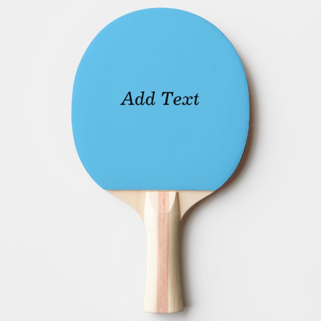 Raquete De Ping Pong Modelo de adição de texto personalizado (Frente)