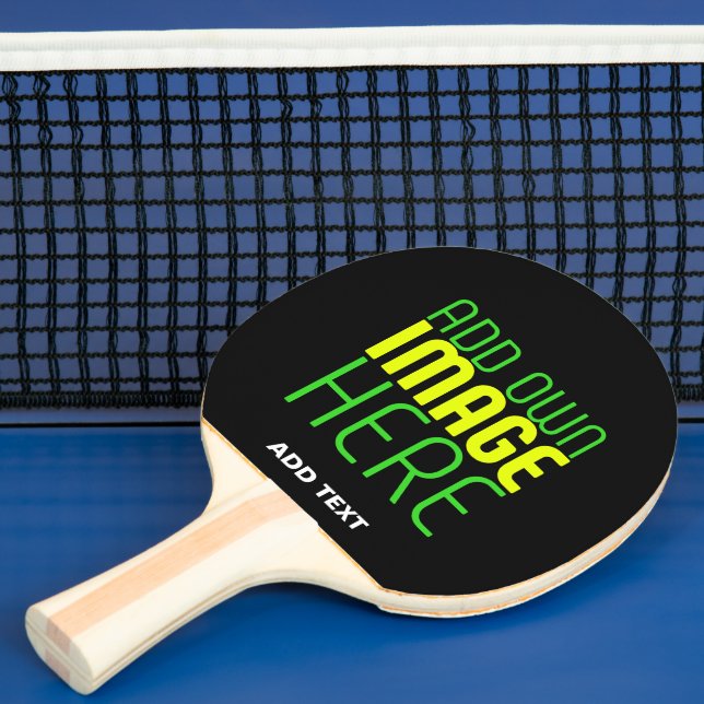 RAQUETE DE PING PONG MODELO DE TEXTO DE IMAGEM NEGRA SIMPLES EDITÁVEL M (Insitu)