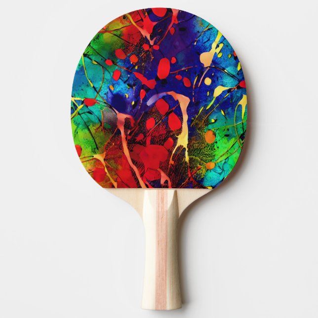 Raquete De Ping Pong Modern Art Ping Pong Paddle (Frente)